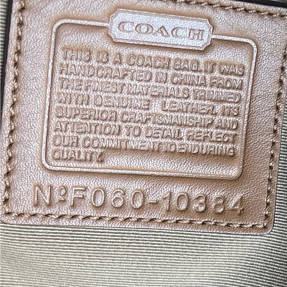 Coach Brown Signature Canvas And Leather Shoulder Bag - Picture 5 of 15